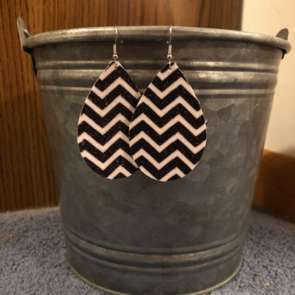 Faux Leather Earrings